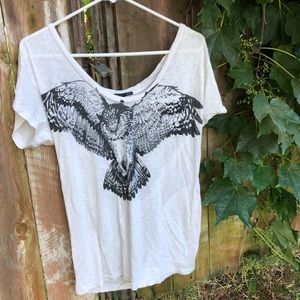 UO Truly Madly Deeply oversized owl tee